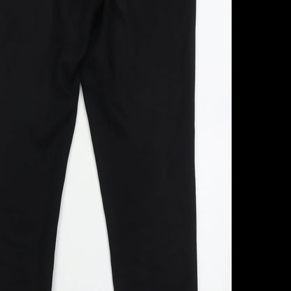 New Look Womens Black  Polyester Trousers  Size 14 L30 in Regular Hook & Eye