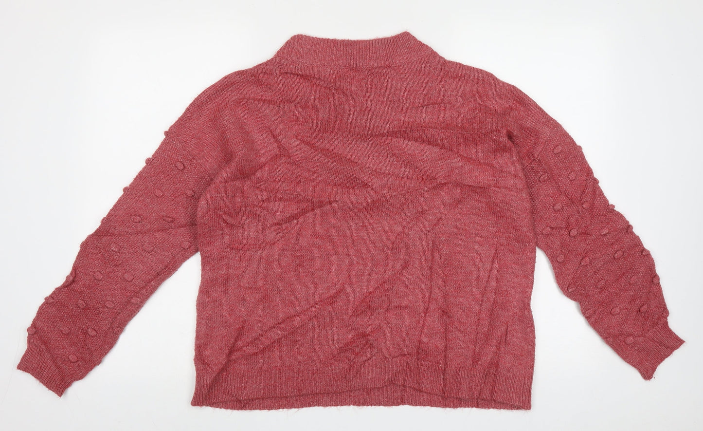 Womens UK Size 12 M&Co Pink Pullover Jumper