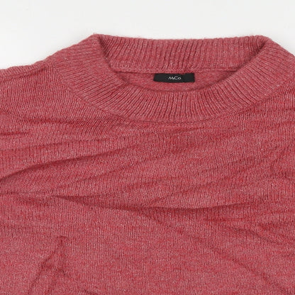 Womens UK Size 12 M&Co Pink Pullover Jumper