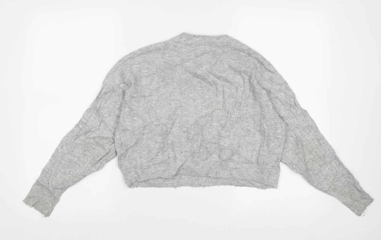Womens UK Size 6 Topshop Grey Pullover Jumper