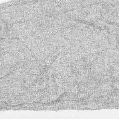 Womens UK Size 6 Topshop Grey Pullover Jumper