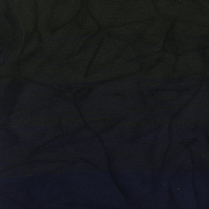 The British Jumper Company Mens Blue Crew Neck Geometric Cotton Pullover Jumper Size M