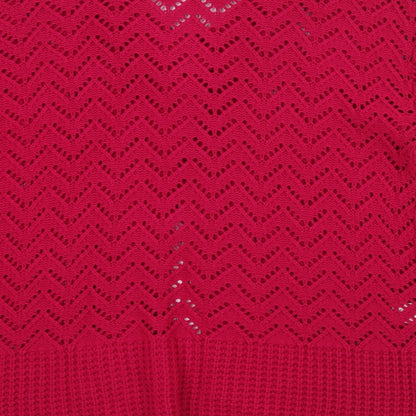 Womens UK Size M Glimpse Design Pink Cardigan Jumper