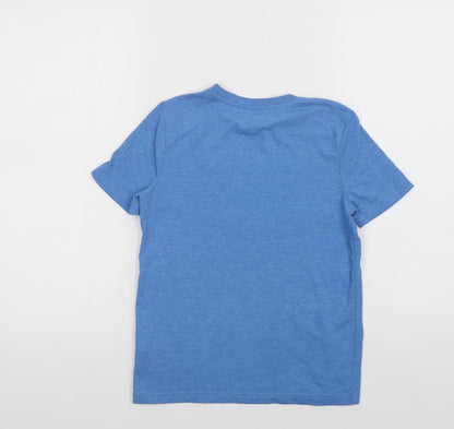 PlayStation Girls Blue  Polyester Basic Polo Size 7-8 Years Crew Neck