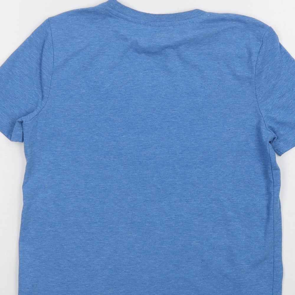 PlayStation Girls Blue  Polyester Basic Polo Size 7-8 Years Crew Neck