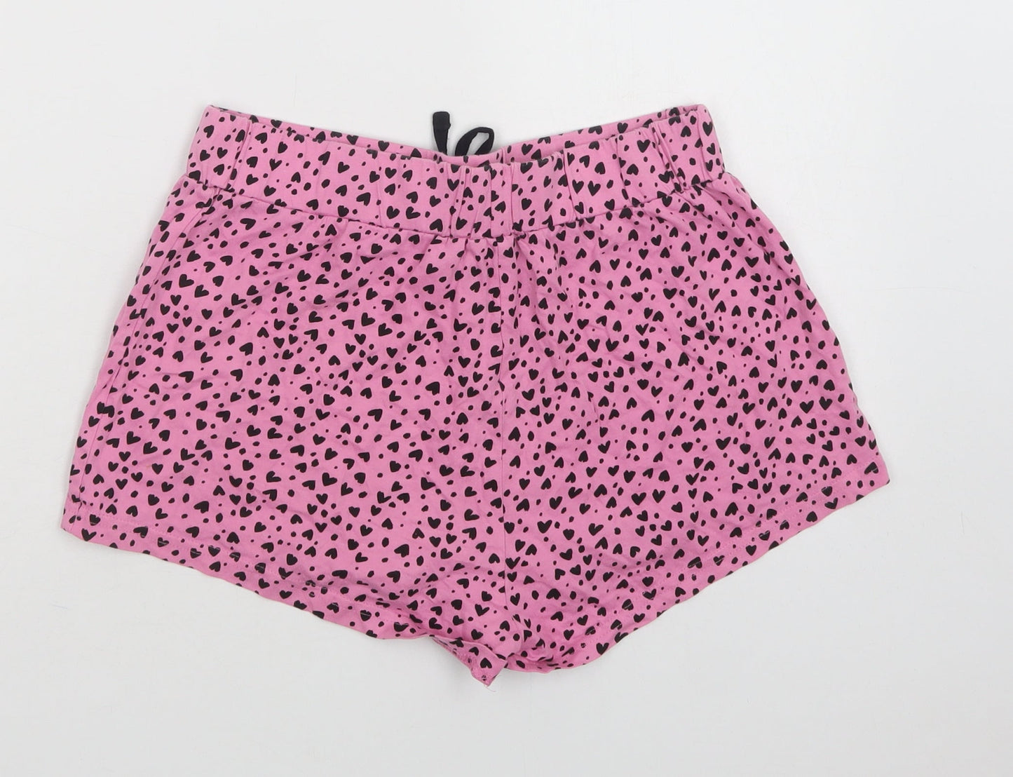 New Look Womens Pink Animal Print Cotton  Robe & Gown Set Size S  Drawstring