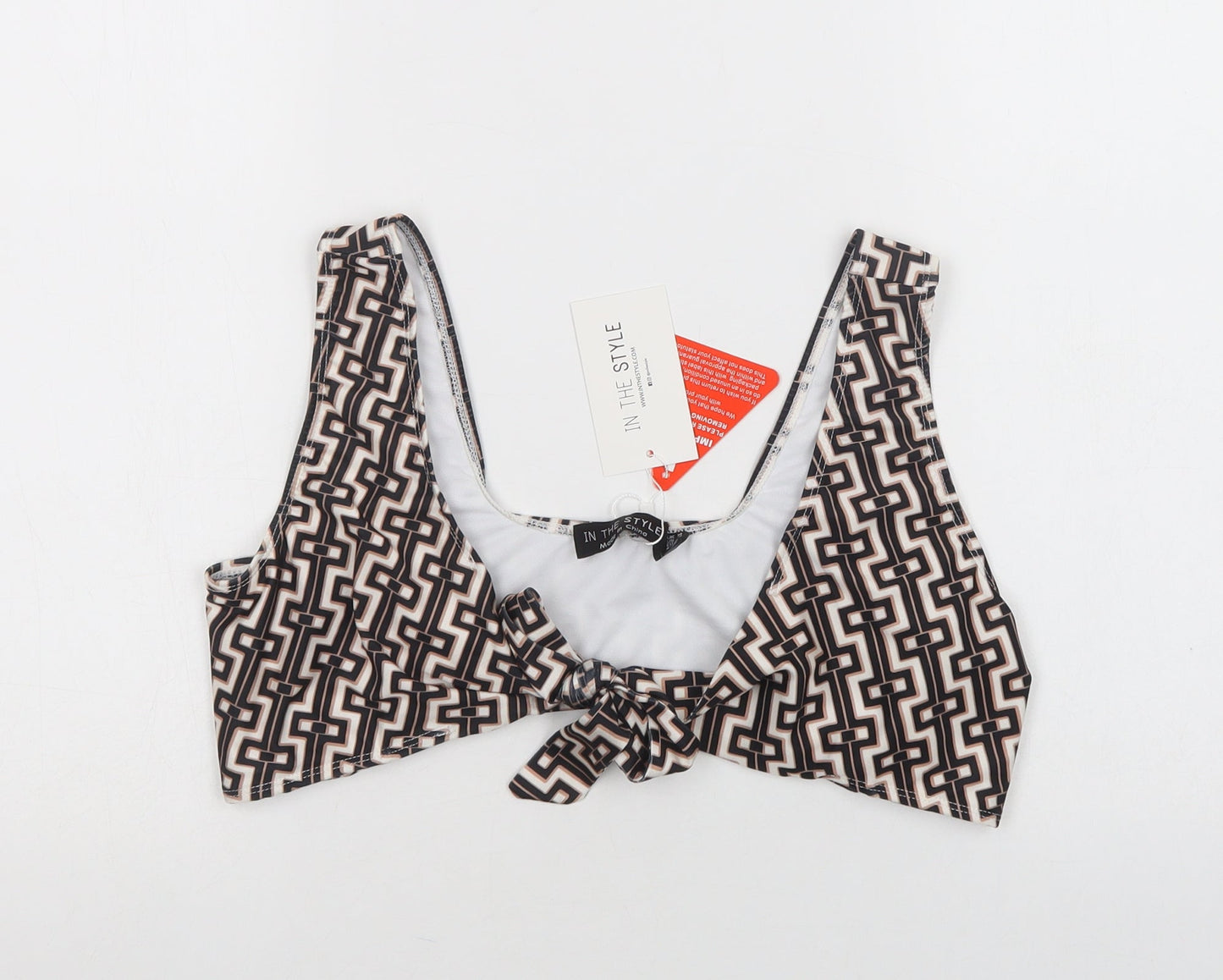Womens UK Size 14 In the Style Beige Cropped Tank