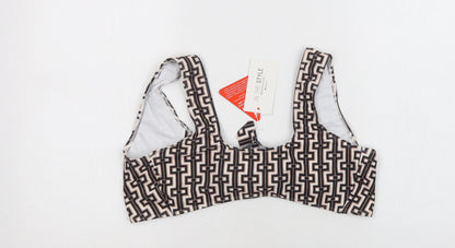 Womens UK Size 14 In the Style Beige Cropped Tank