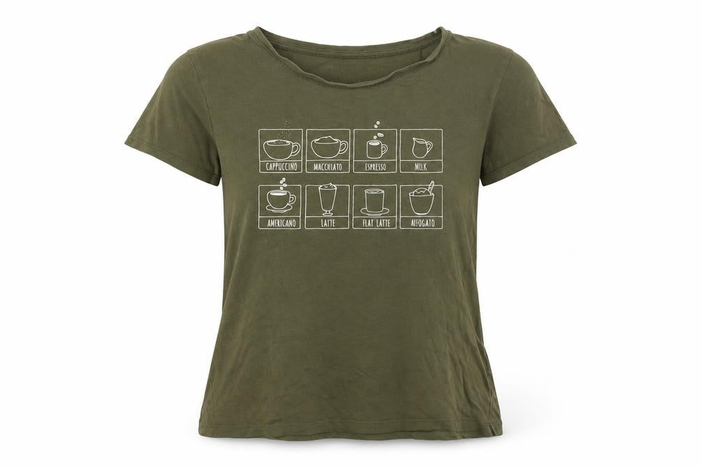 Womens UK Size XS Primark Green Basic T-Shirt