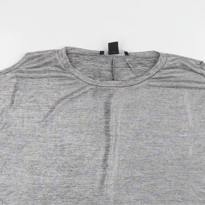 Womens UK Size 10 New Look Silver Basic Blouse
