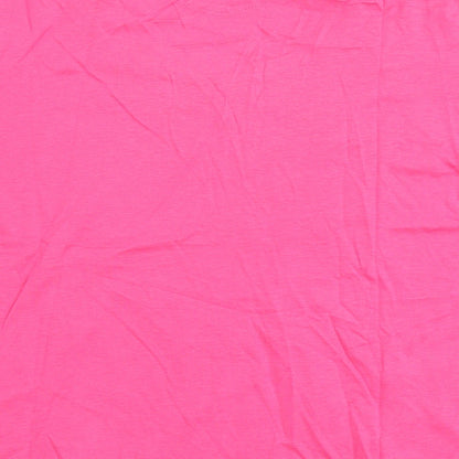 Womens UK Size 18 Emreco Pink Basic T-Shirt