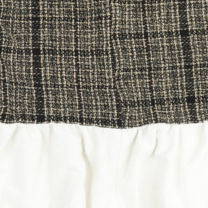 SheIn Womens Brown Check Polyester Basic Blouse Size L Round Neck