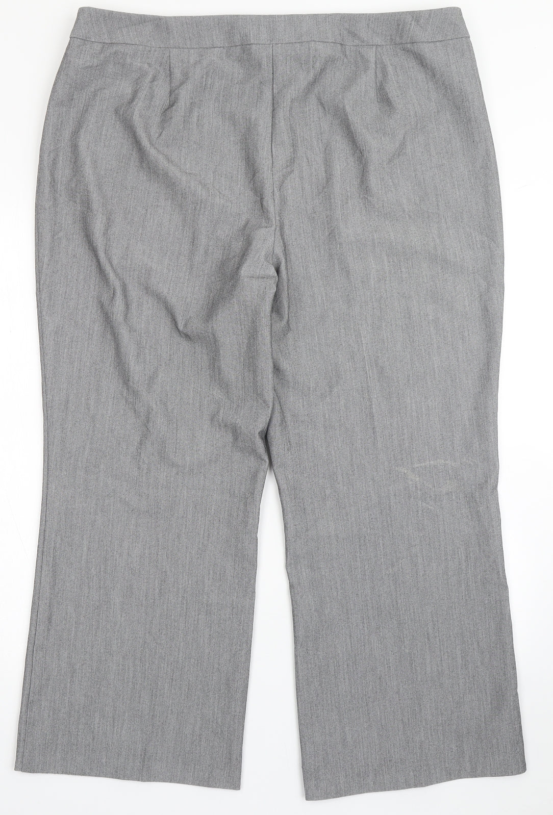 Womens UK Size 18 Marks and Spencer Regular Fit Dress Pants Grey Trousers
