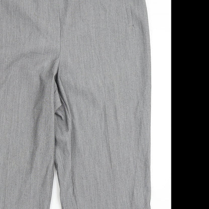 Womens UK Size 18 Marks and Spencer Regular Fit Dress Pants Grey Trousers
