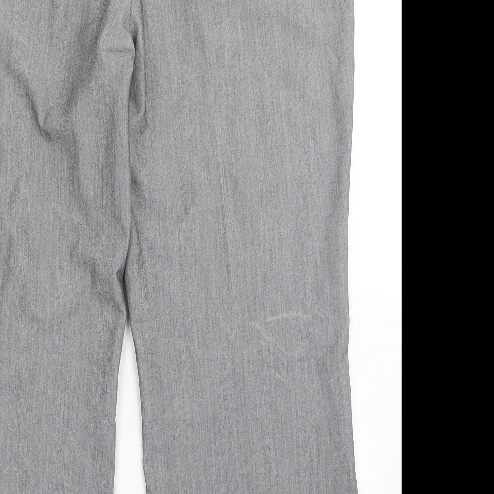 Womens UK Size 18 Marks and Spencer Regular Fit Dress Pants Grey Trousers