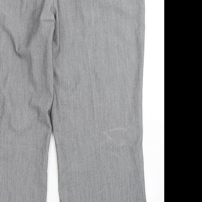 Womens UK Size 18 Marks and Spencer Regular Fit Dress Pants Grey Trousers