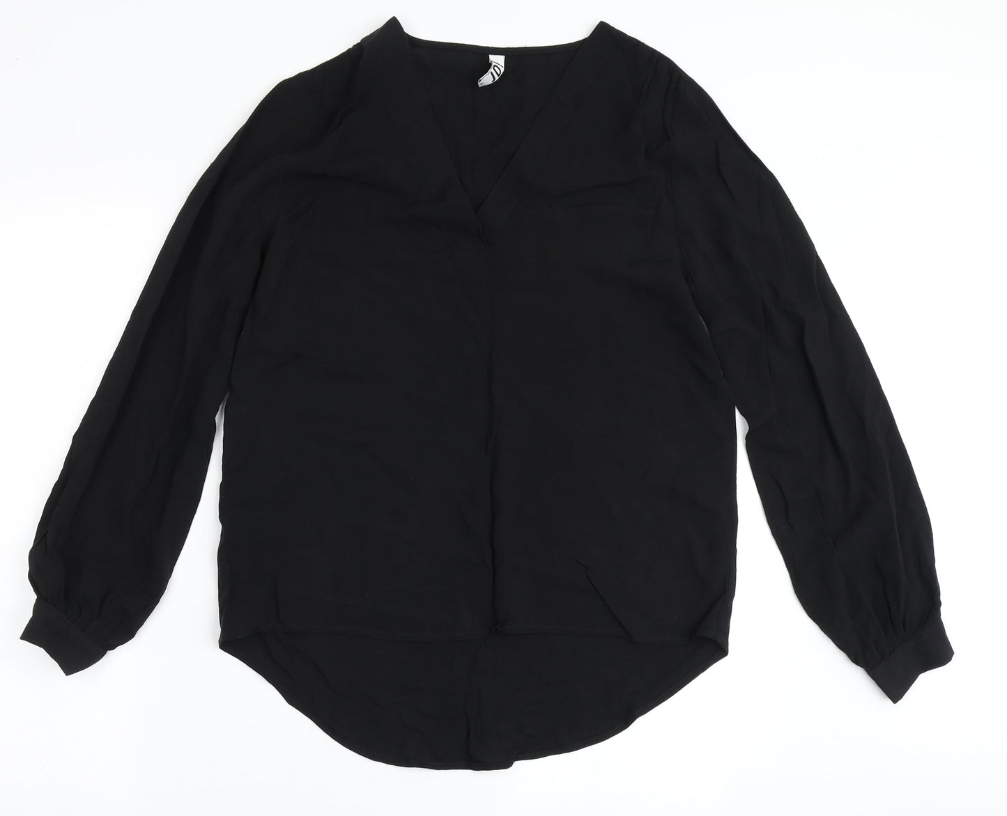 Womens UK Size 8 JDY Black Basic Blouse
