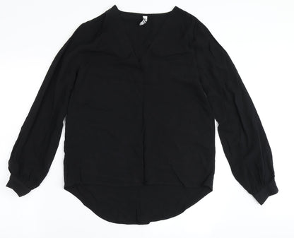 Womens UK Size 8 JDY Black Basic Blouse