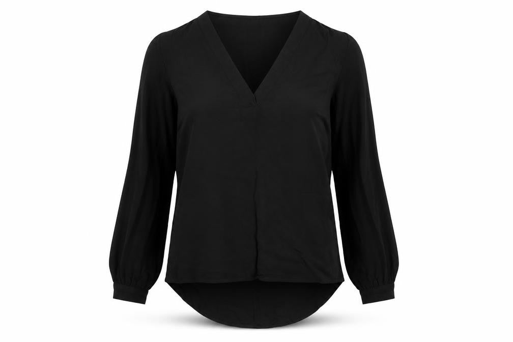 Womens UK Size 8 JDY Black Basic Blouse