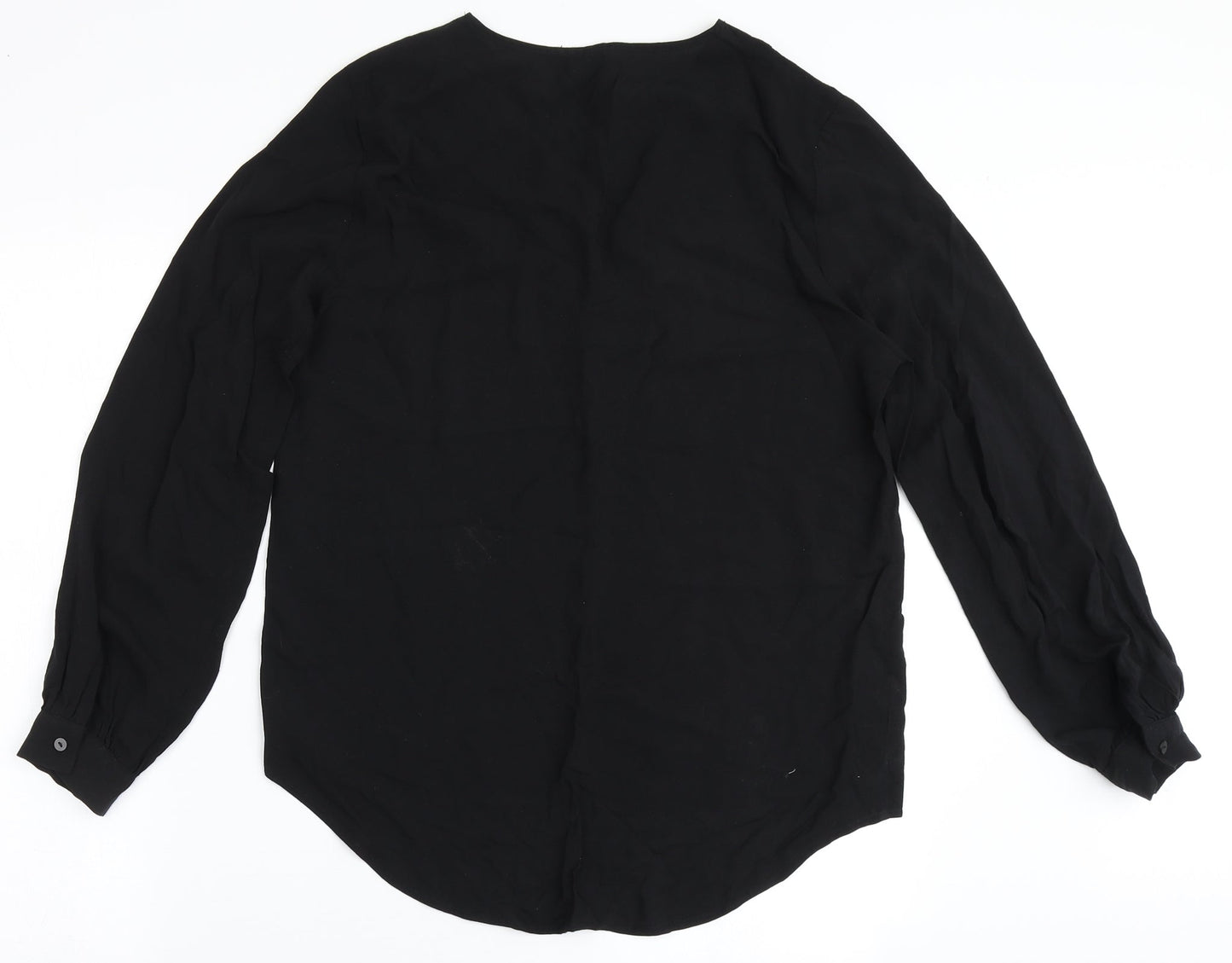Womens UK Size 8 JDY Black Basic Blouse