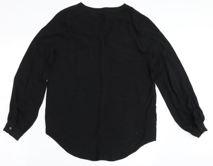 Womens UK Size 8 JDY Black Basic Blouse