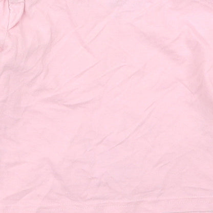 Preworn Girls Pink Solid Cotton Top Pyjama Top Size 2-3 Years  Pullover - Peppa Pig Dreaming of Dancing