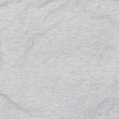 George Girls Grey  Cotton Basic T-Shirt Size 9-10 Years Crew Neck Pullover - Playstation