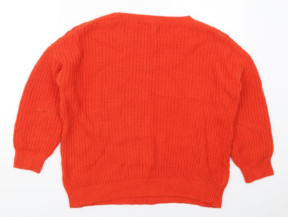 Womens UK Size 12 Atmosphere Orange Pullover Jumper