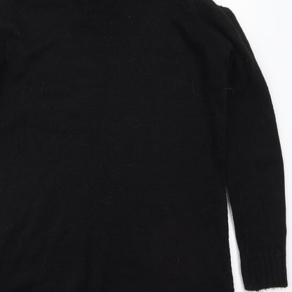 Womens UK Size M New Look Black Pullover Jumper