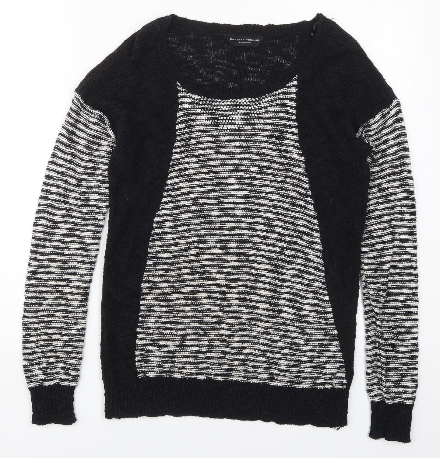 Womens UK Size 12 Dorothy Perkins Black Pullover Jumper