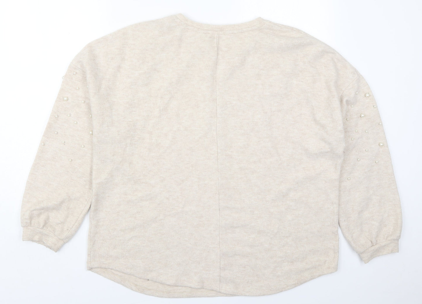Womens UK Size 18 Papaya Beige Pullover Jumper