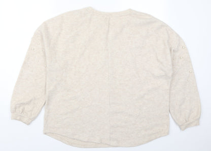 Womens UK Size 18 Papaya Beige Pullover Jumper