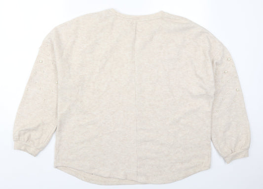 Womens UK Size 18 Papaya Beige Pullover Jumper