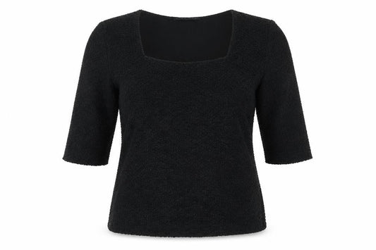 Womens UK Size 12 Alex & Co Black Basic T-Shirt
