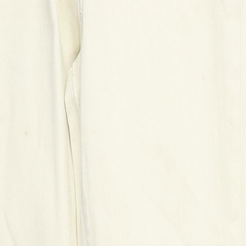 Denim Co Womens Beige  Cotton Skinny Jeans Size 10 L27 in Regular Button