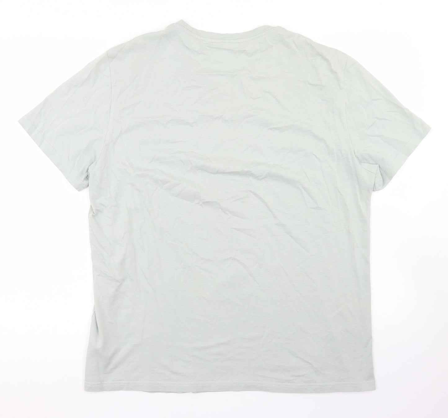 Armed Angels Mens Blue  Cotton  T-Shirt  Crew Neck