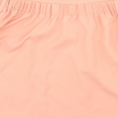 Womens UK Size 10 Missguided Orange Cropped Blouse