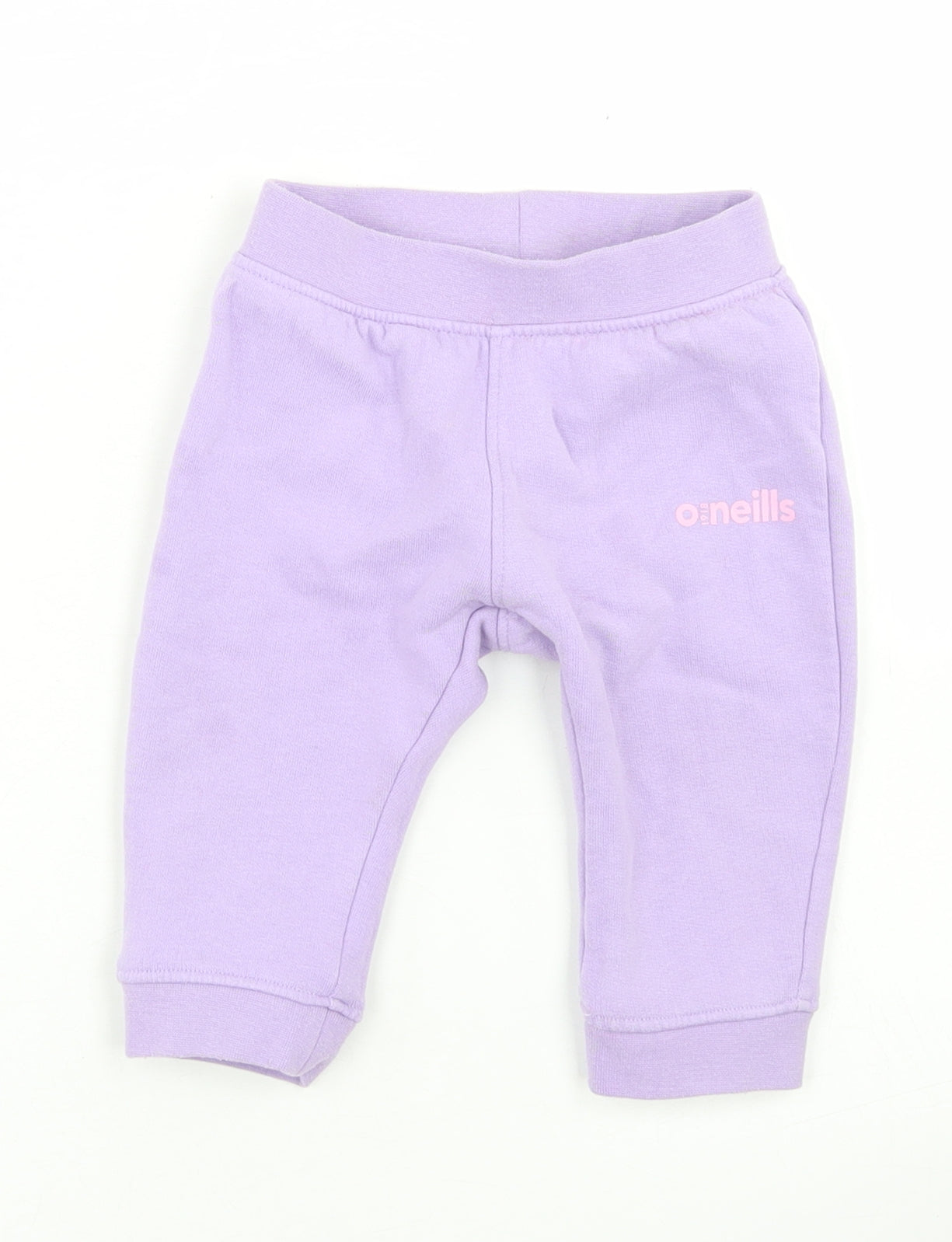 O'Neills Girls Purple  Cotton Jogger Trousers Size 6-9 Months