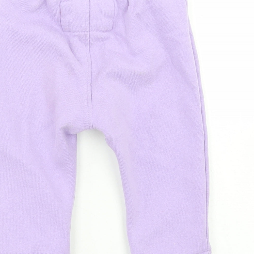 O'Neills Girls Purple  Cotton Jogger Trousers Size 6-9 Months