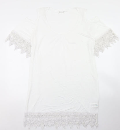 Womens UK Size M bpc White Tunic T-Shirt