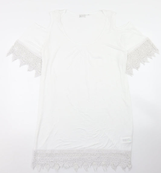 Womens UK Size M bpc White Tunic T-Shirt