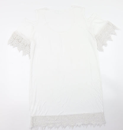 Womens UK Size M bpc White Tunic T-Shirt