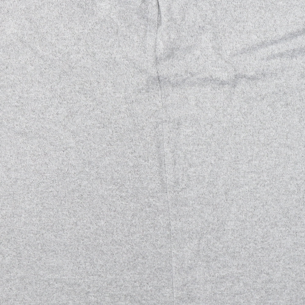 F&F Womens Grey V-Neck  Polyester Pullover Jumper Size 14