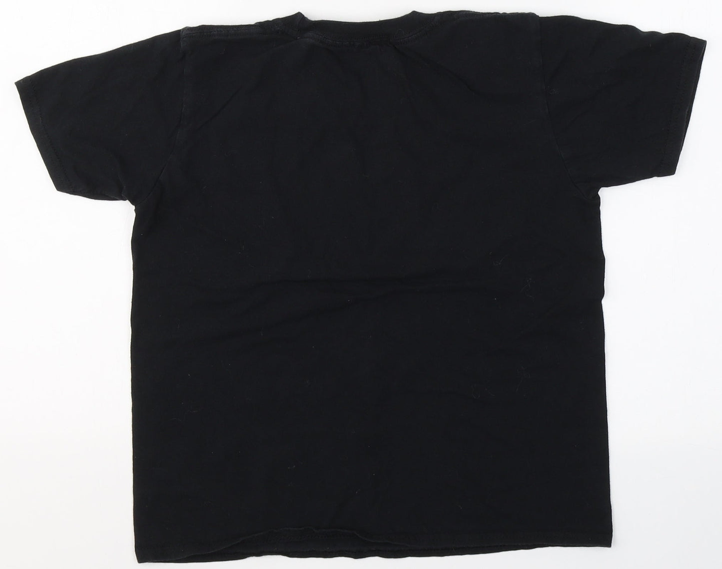 Gildan Boys Black  Cotton Basic T-Shirt Size L Round Neck  - Play Station