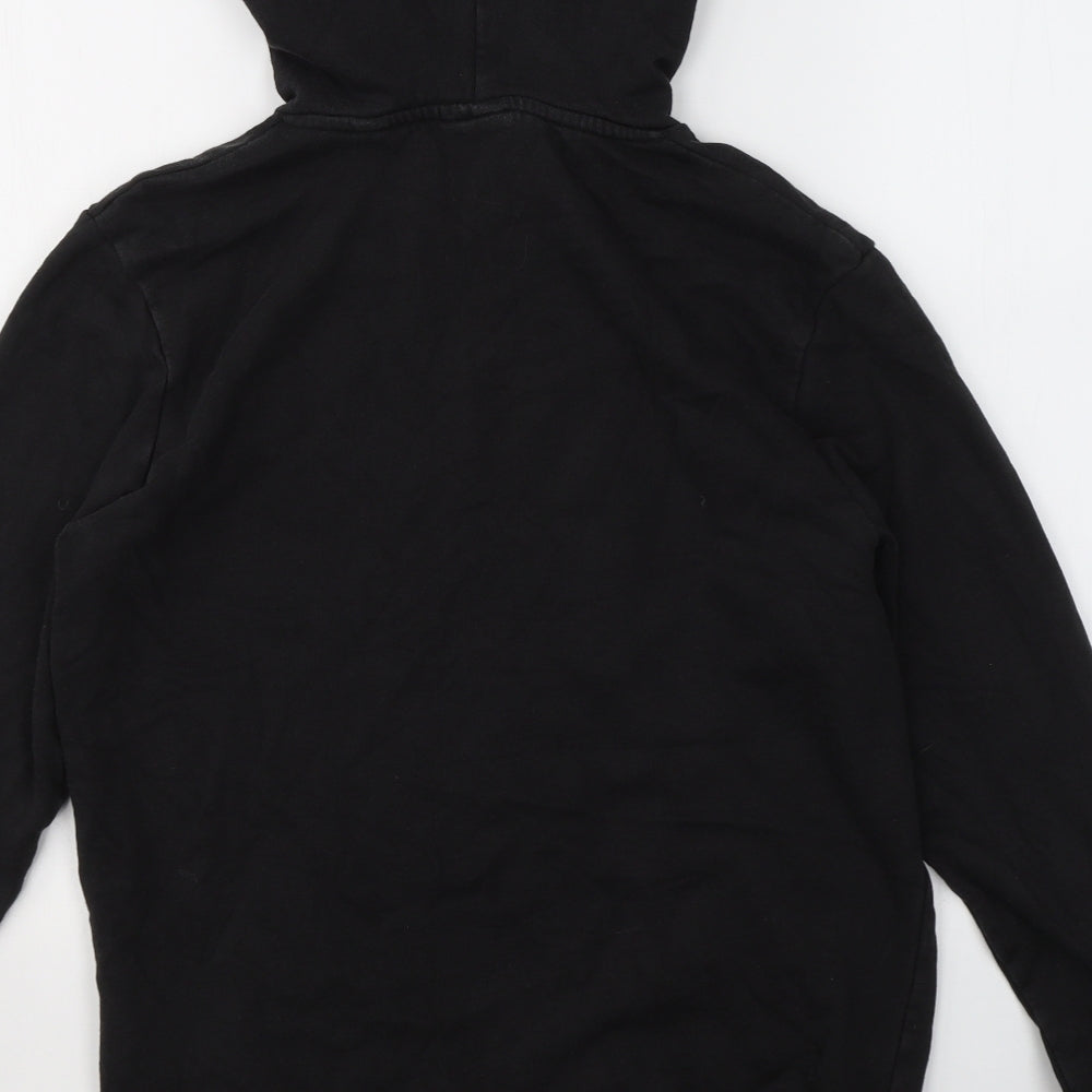 Mens UK Size S JACK & JONES Black Pullover Hoodie