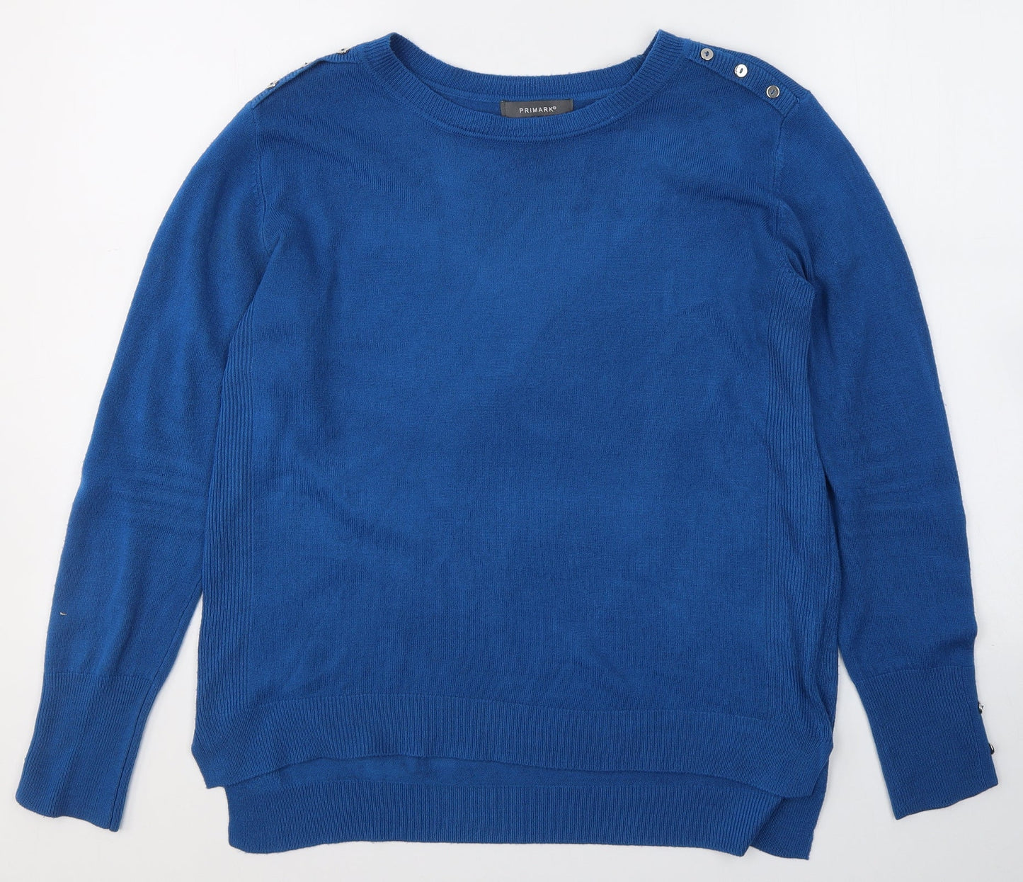 Primark Womens Black Round Neck  Acrylic Pullover Jumper Size M