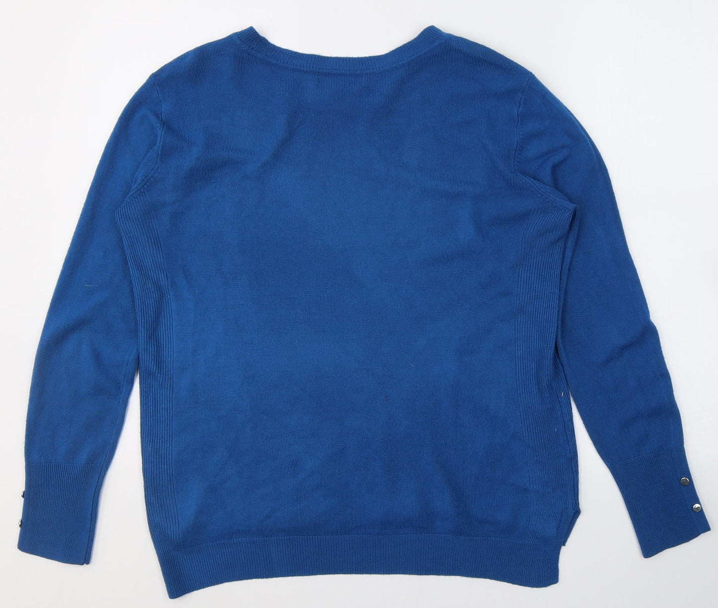 Primark Womens Black Round Neck  Acrylic Pullover Jumper Size M