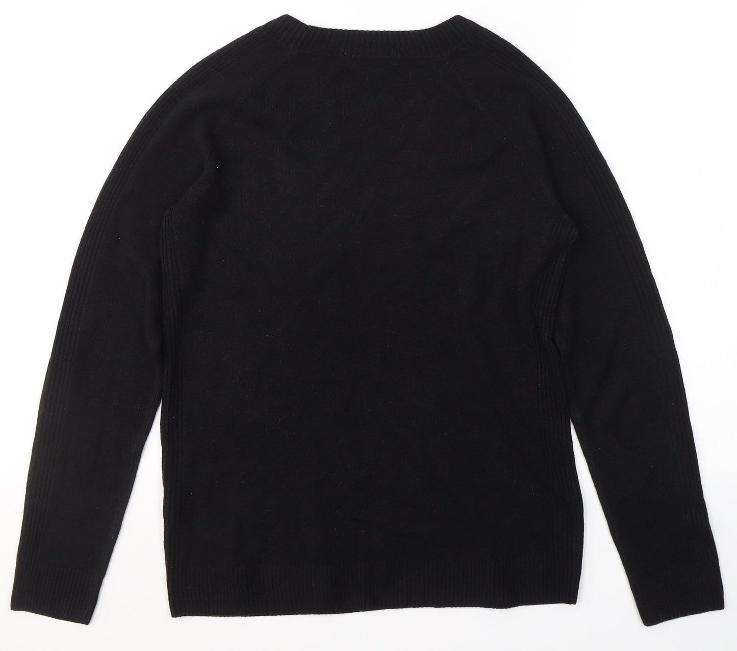 TU Womens Beige Round Neck  Acrylic Pullover Jumper Size 10