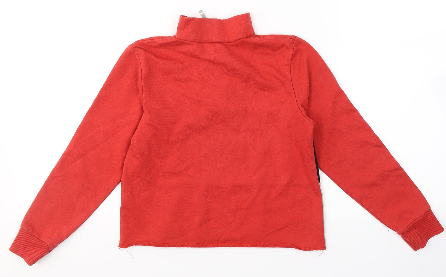 Active Girls Red V-Neck Striped Polyester Pullover Jumper Size 8-9 Years   - New York