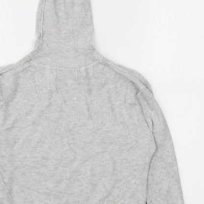 Primark Womens Grey Roll Neck  Viscose Pullover Jumper Size M
